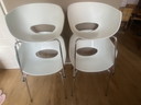 4x Orbit Large Sintesi Stoel Wit