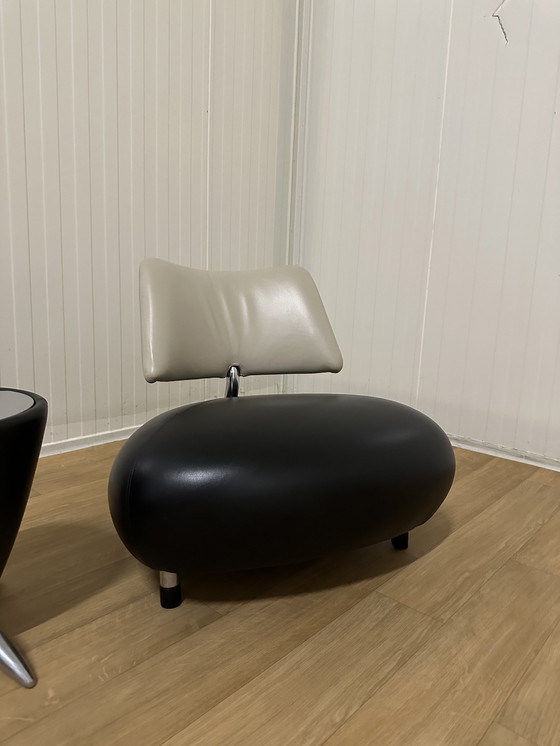 Image 1 of 2x Leolux Pallone Fauteuil + tamtam