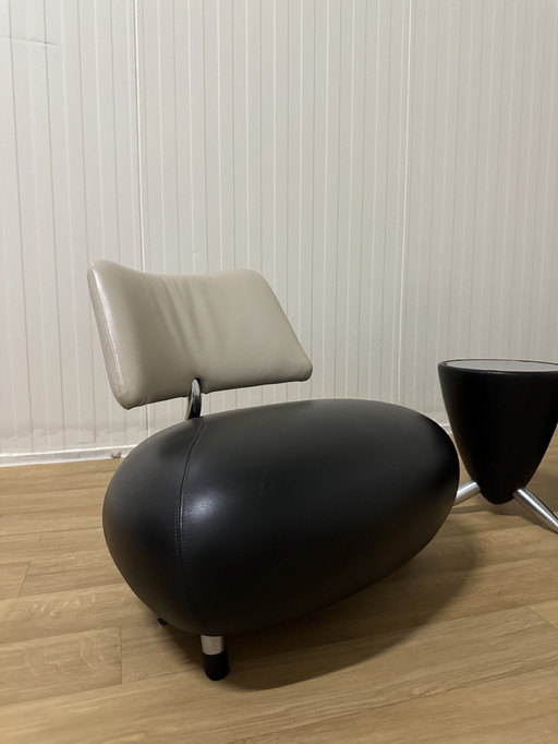 2x Leolux Pallone Fauteuil + tamtam