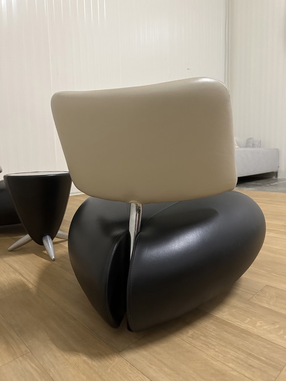 Image 1 of 2x Leolux Pallone Fauteuil + tamtam