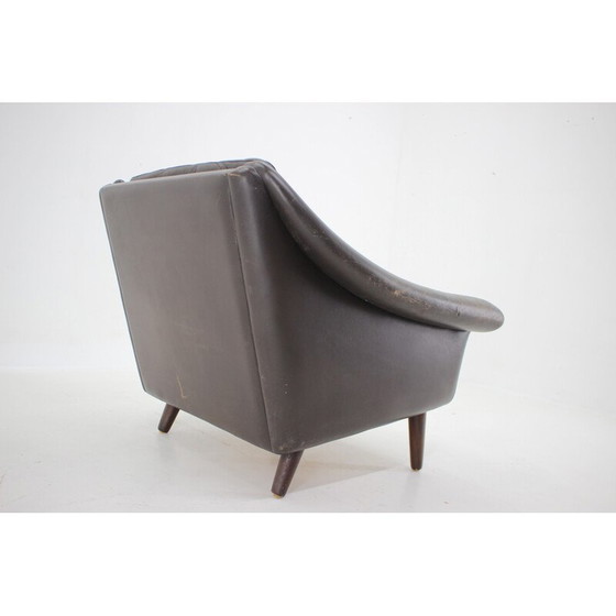 Image 1 of Vintage ''Matador'' leren Deense fauteuil door Aage Christiansen, jaren 1960