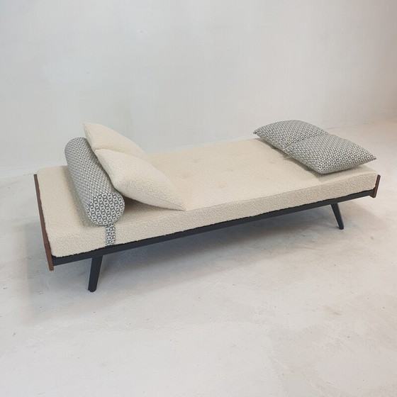 Image 1 of Vintage daybed met Hermès kussens en bolster, Nederland 1960