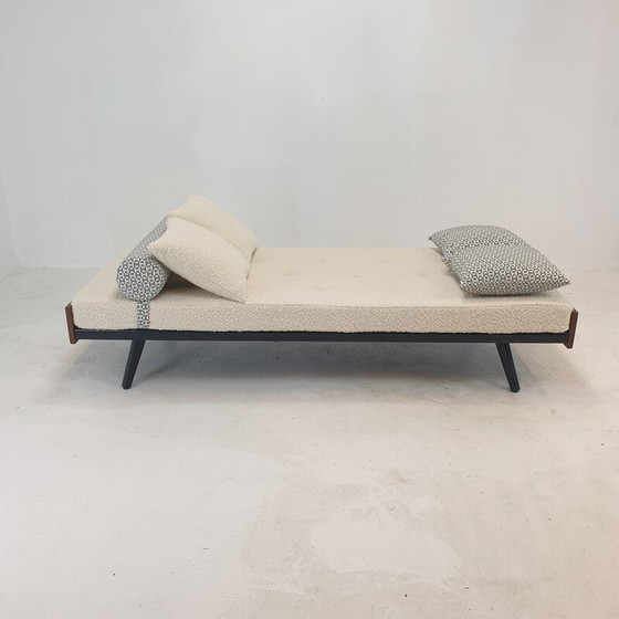 Image 1 of Vintage daybed met Hermès kussens en bolster, Nederland 1960