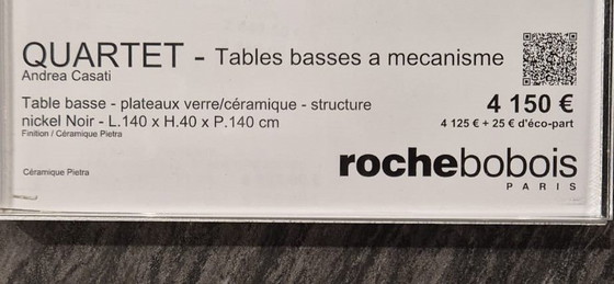 Image 1 of Roche Bobois Quartet Salontafel