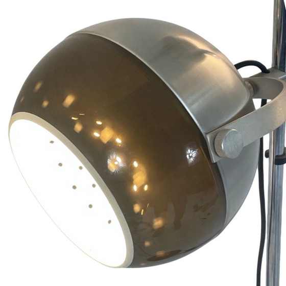 Image 1 of Dijkstra - Zeldzaam model - Space Age Design / MCM Vloerlamp met twee kappen