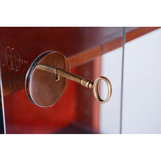 Vintage Art Deco eiken vitrinekast door Jindrich Halabala voor Up Zavody, Tsjecho-Slowakije 1930