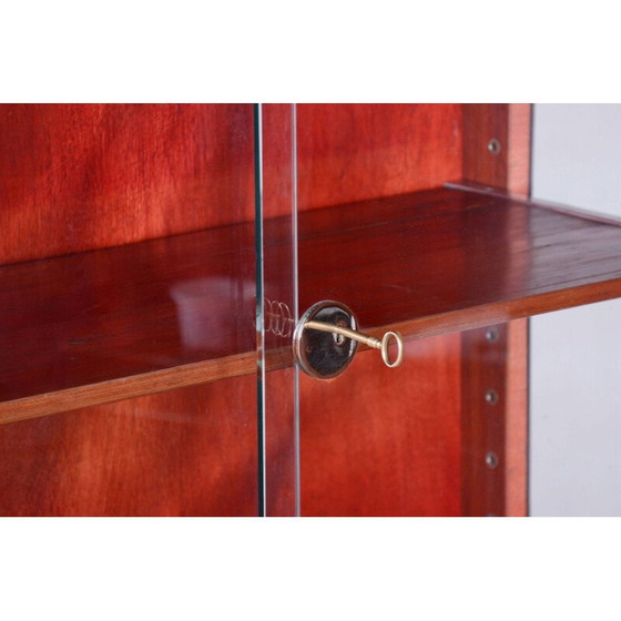 Image 1 of Vintage Art Deco eiken vitrinekast door Jindrich Halabala voor Up Zavody, Tsjecho-Slowakije 1930