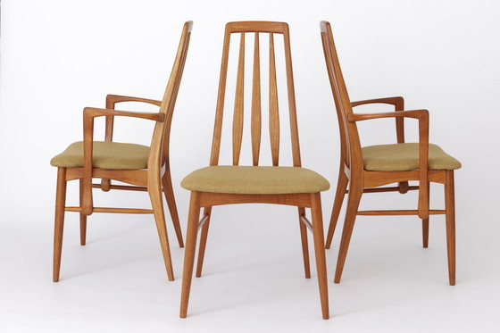 Image 1 of 6 Niels Koefoed stoelen 1960 Model Eva, Deens, Teakhout