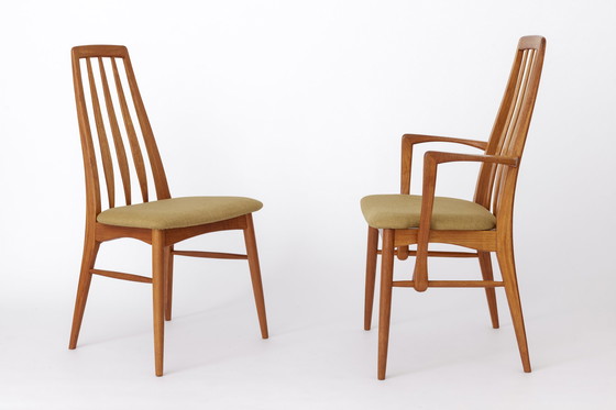 Image 1 of 6 Niels Koefoed stoelen 1960 Model Eva, Deens, Teakhout