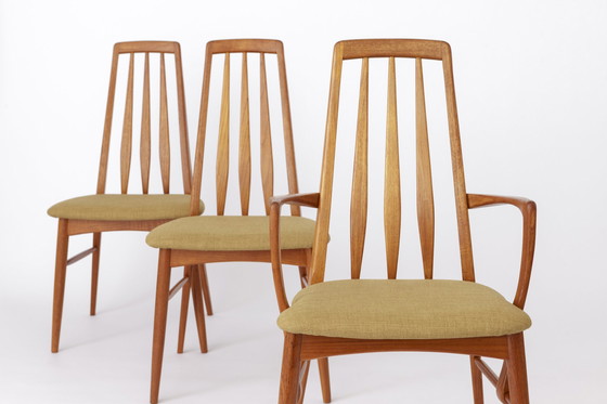 Image 1 of 6 Niels Koefoed stoelen 1960 Model Eva, Deens, Teakhout