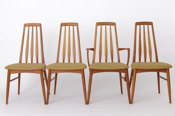 Image 1 of 6 Niels Koefoed stoelen 1960 Model Eva, Deens, Teakhout