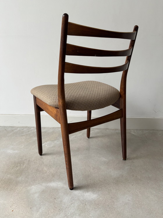 Image 1 of 1970 Topform Eetkamerstoelen En Tafel Palissander