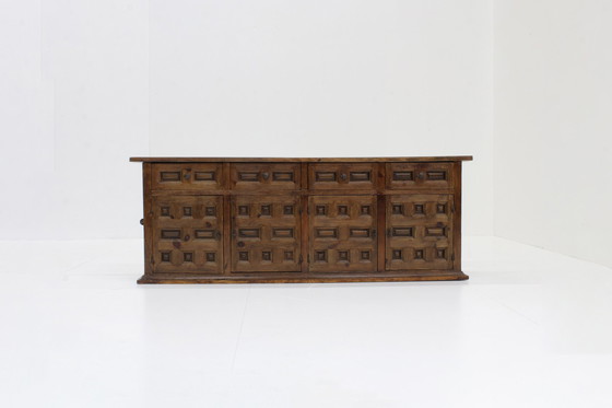 Image 1 of Vintage Spaans Houten Sideboard 1950S