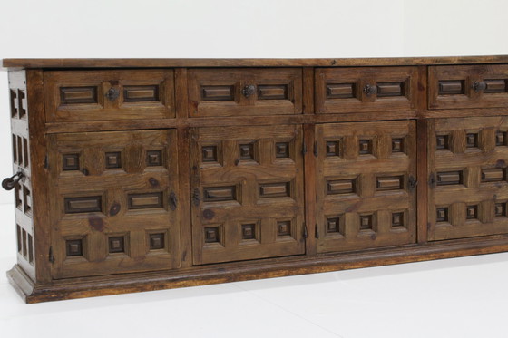 Image 1 of Vintage Spaans Houten Sideboard 1950S