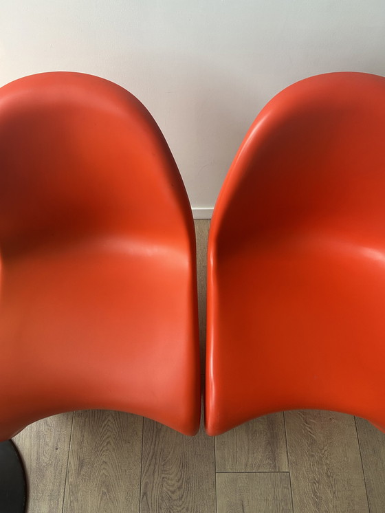 Image 1 of 2 X Rode Panton Chair Van Vitra