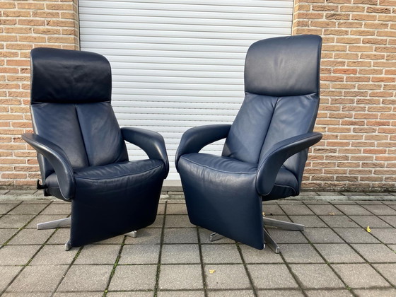 Image 1 of 2X Jori Symphony Relax, Donkerblauw Leder, Medi En Maxi In Topstaat!!