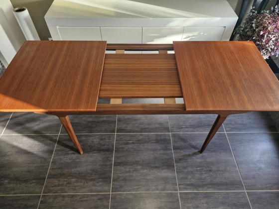 Image 1 of Scandinavische Teak Uitschuifbare Tafel