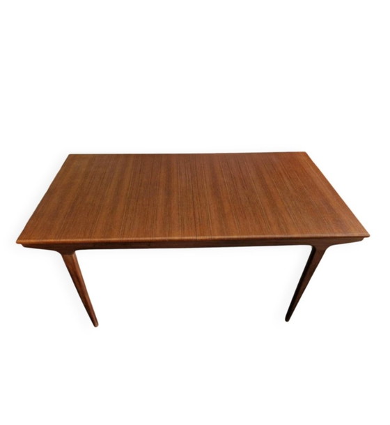 Image 1 of Scandinavische Teak Uitschuifbare Tafel