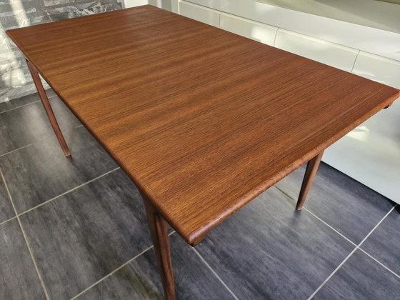 Image 1 of Scandinavische Teak Uitschuifbare Tafel