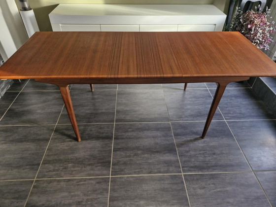 Image 1 of Scandinavische Teak Uitschuifbare Tafel