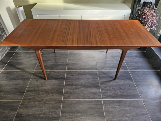 Image 1 of Scandinavische Teak Uitschuifbare Tafel