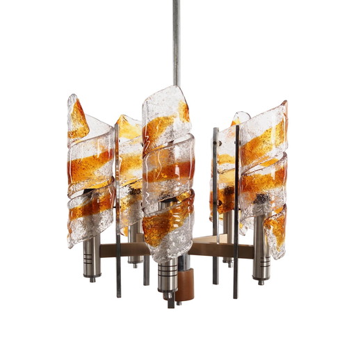 Hanglamp, Murano glas, Italiaans ontwerp, 1970S, Productie: Italië