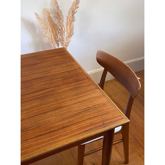 Image 1 of Scandinavische vintage uitschuifbare teakhouten tafel