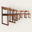 6x vintage stoelen