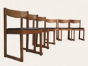 6x vintage stoelen