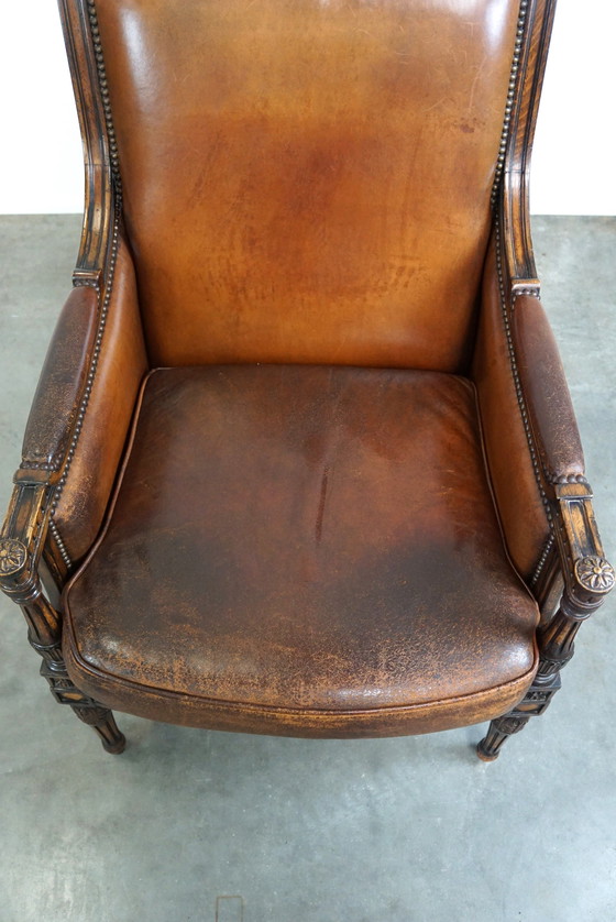 Image 1 of Schapenleren fauteuil