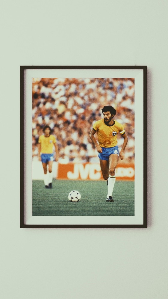 Image 1 of Fine Art Print WK 1982, Braziliaanse voetballer, Socrates,