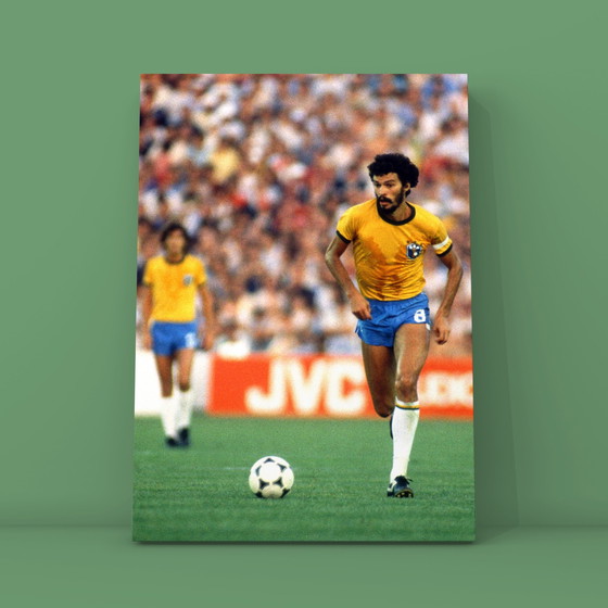 Image 1 of Fine Art Print WK 1982, Braziliaanse voetballer, Socrates,