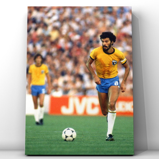 Image 1 of Fine Art Print WK 1982, Braziliaanse voetballer, Socrates,