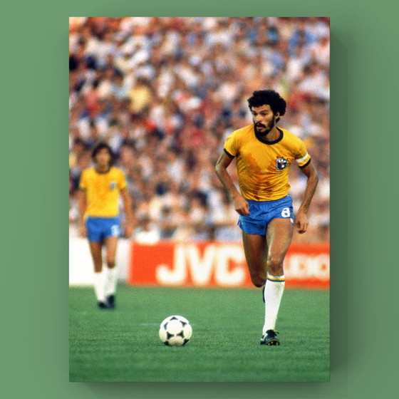 Image 1 of Fine Art Print WK 1982, Braziliaanse voetballer, Socrates,