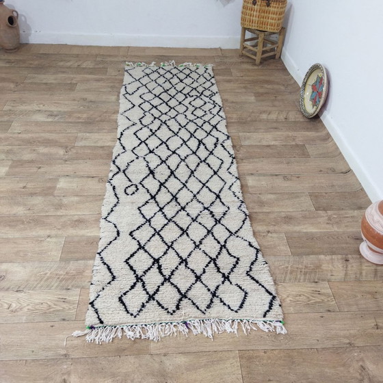 Image 1 of Moroccan Berber Hallway Runner Rug - Tapis Marocain Berbère Pour Couloir