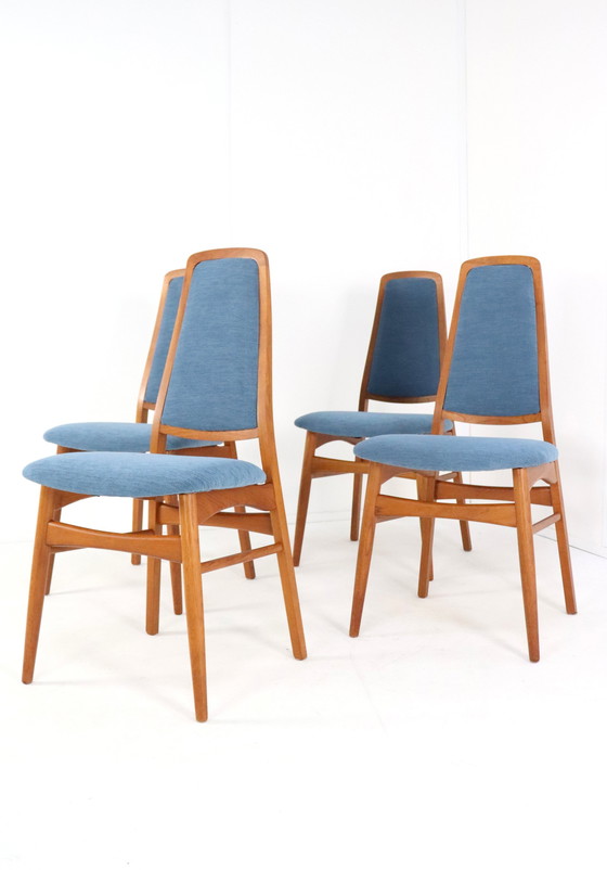 Image 1 of 4x Vamdrup Stolefabrik Stoelen 'Vristed' Deens Vintage