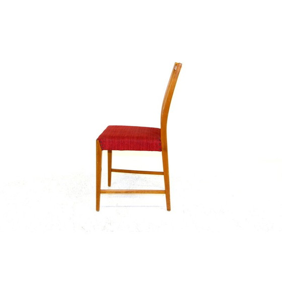 Image 1 of Set van 6 vintage teakhouten stoelen van Hugo Troeds voor Bjärnum, Zweden 1950