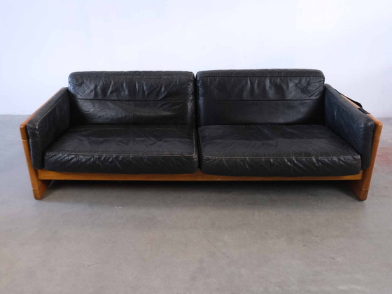 Image 1 of Vintage Teakhouten 3-zitsbank Midcentury Deens