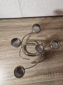 Vintage Chromen Design Kandelaar