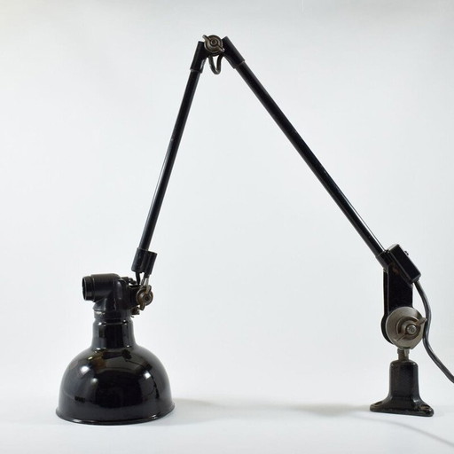 Industriële wandlamp,Vintage Ernst Rademacher, bauhaus 1930