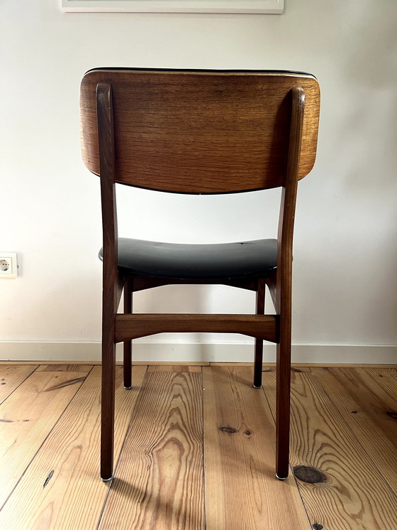 Image 1 of 5x Mid-century eetkamerstoelen