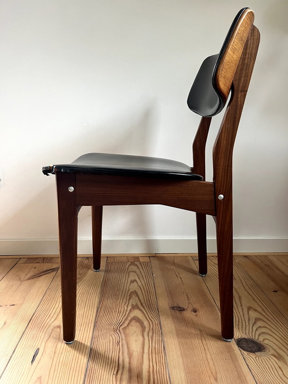 Image 1 of 5x Mid-century eetkamerstoelen