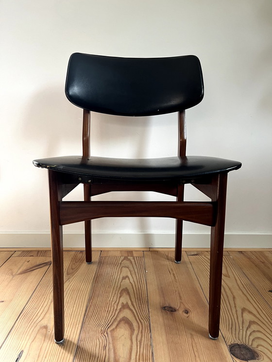 Image 1 of 5x Mid-century eetkamerstoelen