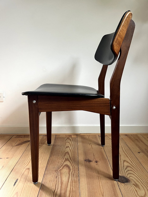 Image 1 of 5x Mid-century eetkamerstoelen