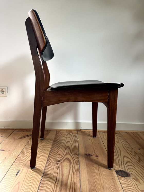 Image 1 of 5x Mid-century eetkamerstoelen