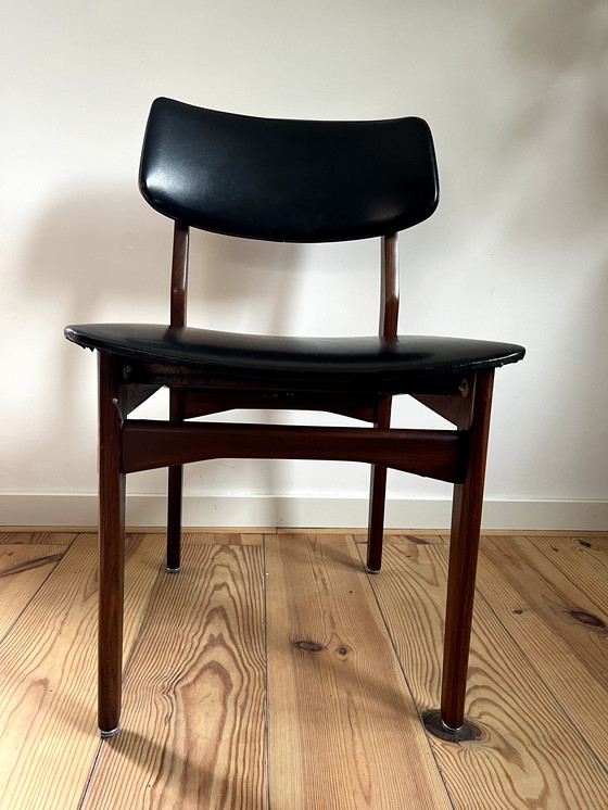 Image 1 of 5x Mid-century eetkamerstoelen