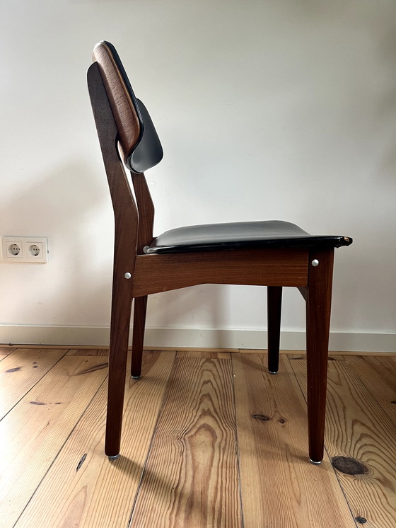 Image 1 of 5x Mid-century eetkamerstoelen