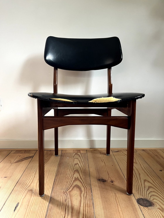 Image 1 of 5x Mid-century eetkamerstoelen