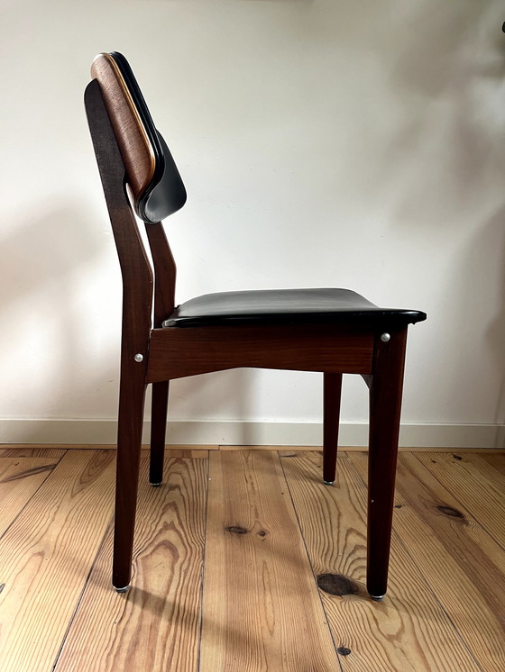 Image 1 of 5x Mid-century eetkamerstoelen