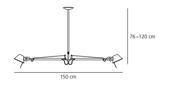 Image 1 of Artemide Tolomeo Due Bracci hanglamp